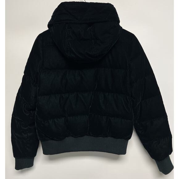 BCBGeneration Women Winter Down Velvet Puffer Coat Outerwear Emerald Green Small - Picture 7 of 16